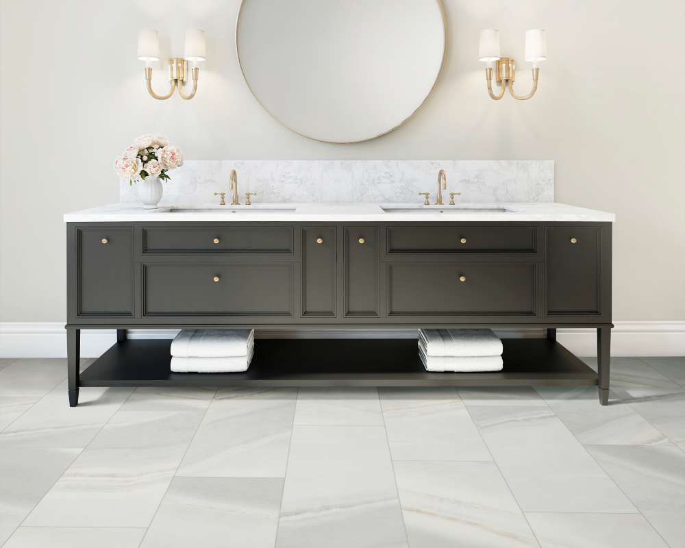 Luxury Vinyl Tile in Austin TX bathroom-1000x800