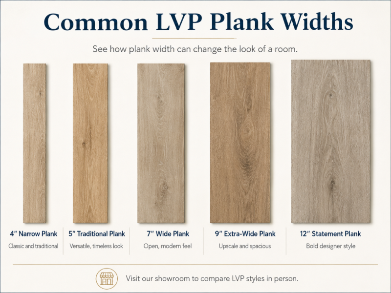 Common luxury vinyl plank flooring widths for Austin homes-800x600