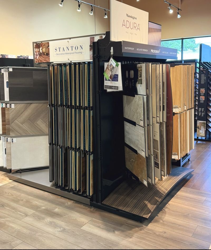Luxury Vinyl Plank fooring samples at Landers Premier Flooring showroom Austin TX
